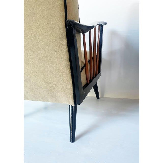 Set of Deco Armchairs in the style of Paolo Buffa, 1950s For Sale - Image 4 of 11