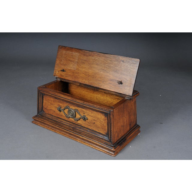 19th Century German Oak Letter Casket For Sale - Image 12 of 18