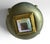 Set of Eight Hollywood Regency Metallic Wood Knobs With Iridescent Aurora Borealis Gems For Sale - Image 15 of 18