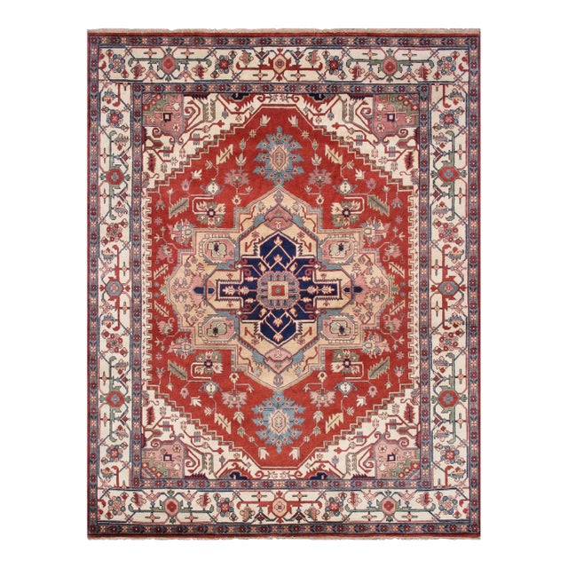 Serapi Wool Rust Area Rug- 8' 0'' X 10' 4'' For Sale