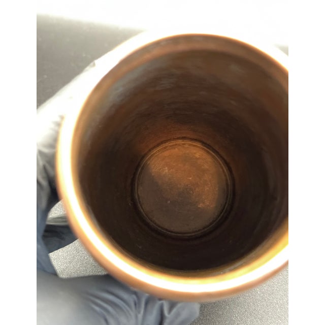 Heintz Art Metal Shop 1912 Otto Heinz Sterling Silver on Bronze Vase, Signed For Sale - Image 4 of 11