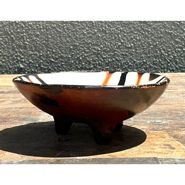 Vintage Original Studio Pottery Ring Dish For Sale In West Palm - Image 6 of 12