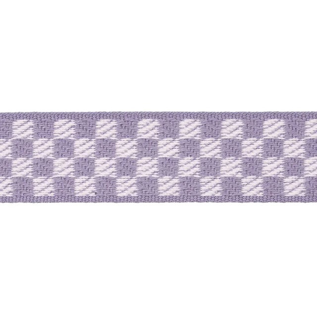 Schumacher Sample - Schumacher Zee Tape Narrow, Purple For Sale - Image 4 of 4