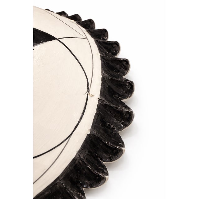 Ceramic Caltagirone Ceramic Geometric Centerpiece with Pinecone Scales, 2000s For Sale - Image 7 of 11