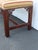 Brown Chinese Chippendale Long Upholstered Window Hall End of Bed Bench 6596 For Sale - Image 8 of 10
