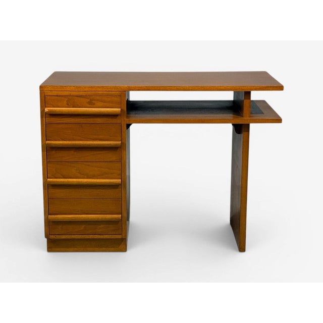 1960s t.h. Robsjohn-Gibbings, Writing Desk, Walnut, Usa, 1960s For Sale - Image 5 of 12