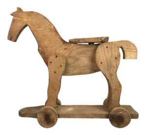 19th Century Wooden Hand Crafted Horse Toy