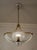 Vintage Italian Art Deco Brass Chandelier with Glass Leaves attributed to Ercole Barovier for Barovier&Toso, 1940s For Sale - Image 11 of 14