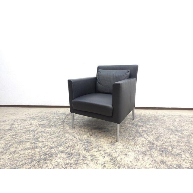 Jason Armchair in Leather from Walter Knoll For Sale - Image 3 of 12