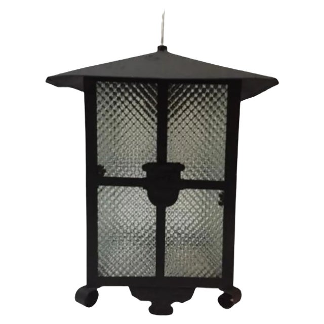 Antique Lantern Hanging Lamp, 1890s For Sale