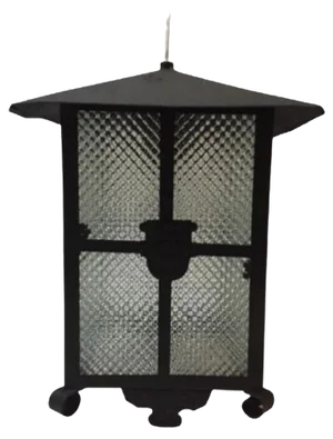 Antique Lantern Hanging Lamp, 1890s