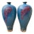 Pair of 19th-Century Chinese Jun Ware Vases – Flambé Glaze For Sale