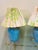 Vintage Blue Ceramic Table Lamps, Set of 2 For Sale - Image 6 of 8