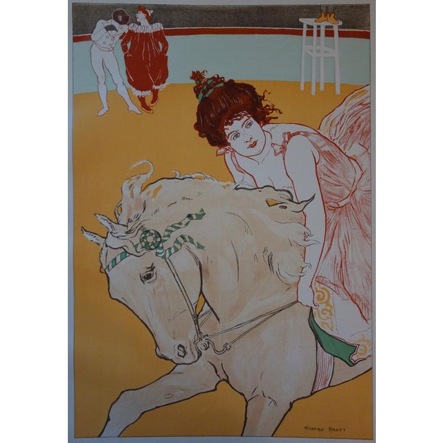 Richard Ranft, L'Ecuyère, 1897, Original Lithograph For Sale - Image 3 of 5