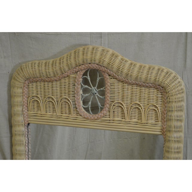 Lexington Henry Link Painted Wicker Mirror Chairish
