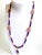 Artisan Amethyst Pendant Necklace With Genuine Argentine Rhodochrosite and Gilded Accents For Sale - Image 4 of 18