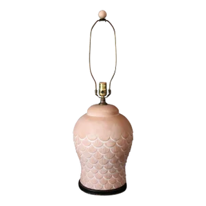 1970s Art Deco Terracotta Table Lamp