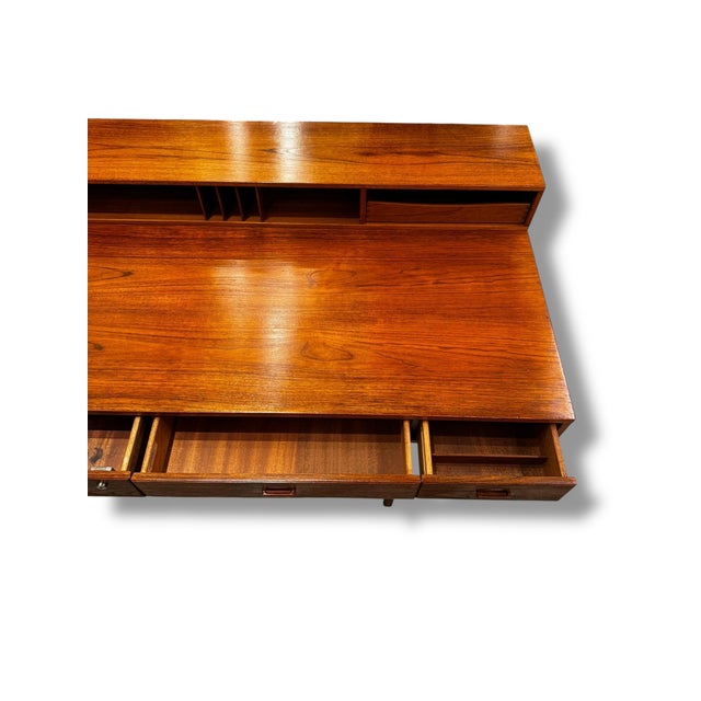 1970s 1970s Danish Flip Top Desk For Sale - Image 5 of 6