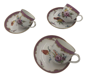 German Tea Service from Meissen, 1910, Set of 6