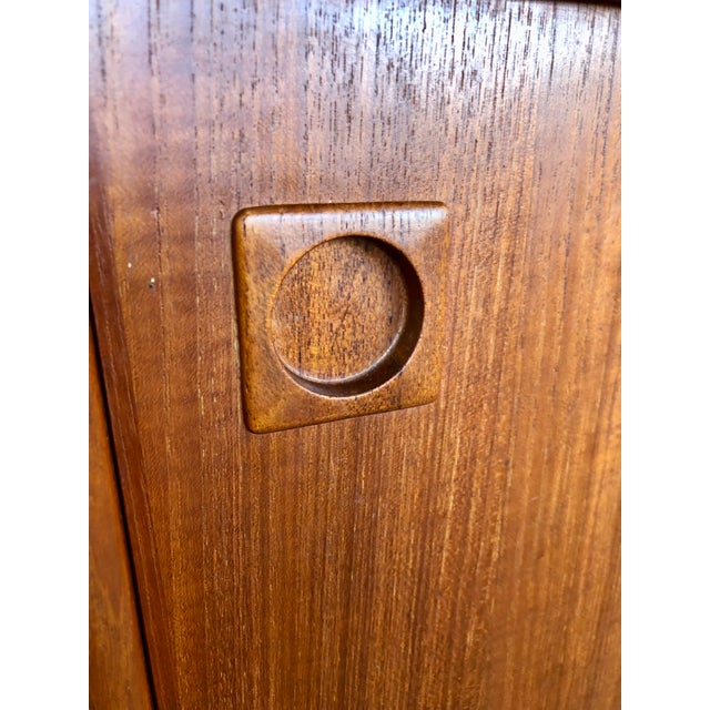 1960s Mid-Century Danish Teak Sideboard /Bar by Johannes Anderson For Sale In San Antonio - Image 6 of 12