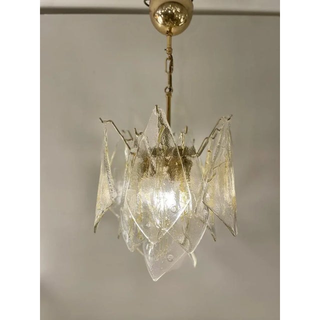 Gold Murano Glass Ceiling Lamp from La Murrina, 1980s For Sale - Image 8 of 12