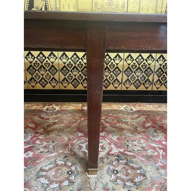 Directoire Style Mahogany Farmhouse Table For Sale - Image 4 of 9