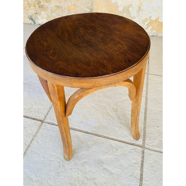 Vintage Bentwood Stool from Baumann, 1950s For Sale - Image 13 of 18