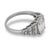 Modern 1920s Gia 2.04 Carat Cushion and French Cut Diamond Platinum Engagement Ring, Size 6 For Sale - Image 3 of 7
