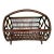 Vintage Bentwood Brighton Pavilion Chinese Chippendale Bamboo Storage Catch-All For Sale