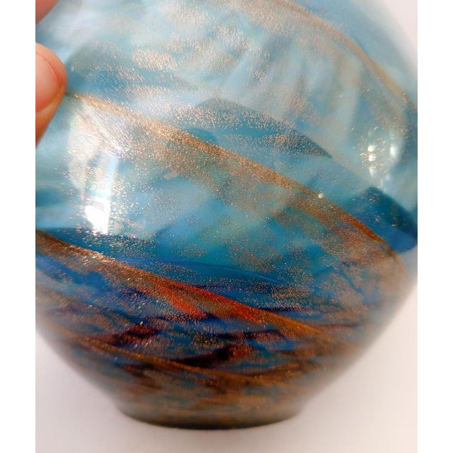 Glass Murano Glass Vase from Fratelli Toso, 1970s For Sale - Image 7 of 8