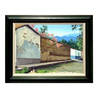 Springtime in the Village, El Salvador Landscape by Guardado Aguilera For Sale