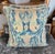 Pair of pillows featuring a Fortuny fabric, known for their luxurious, hand-printed designs with a distinctive Venetian...