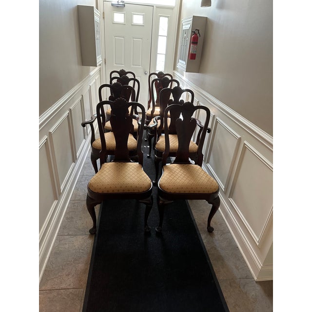 Kittinger Dining Set; Mahogany Dining Table and 8 Chairs Chairish