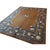 1920s Minimalist Open Brown Field Floral Chinese Room Size Peking Wool Rug For Sale - Image 4 of 7