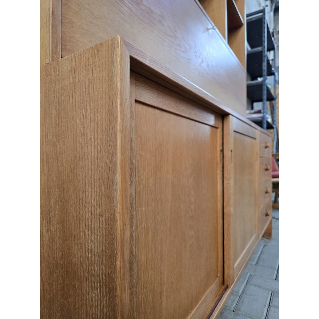 Vintage Cabinet and Secretaire in Light Oak by Hans J. Wegner for Ry Møbler, 1970s For Sale - Image 10 of 18