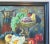 1950s Colorful Tablescape W/ Fruit Oil Painting on Canvas Including the Black Wood Frame For Sale - Image 4 of 9