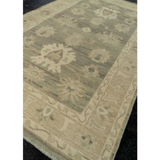 Textile Oushak Rug 3'1" x 5'2" #21376 For Sale - Image 7 of 8