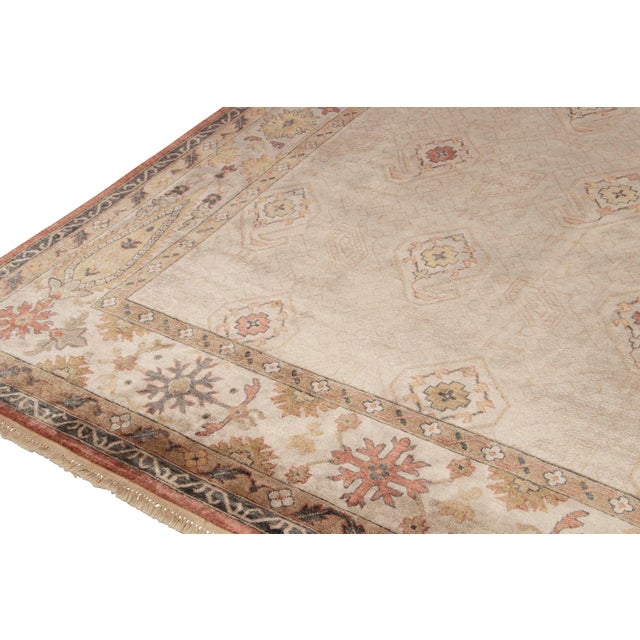 Rug & Kilim Rug & Kilim’s Tribal Rug in Beige-Brown With Paisleys and Floral Patterns For Sale - Image 4 of 7