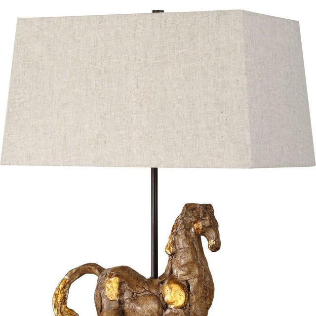 Golden Horse Table Lamp For Sale In Sacramento - Image 6 of 7