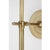 Thomas O'Brien for Visual Comfort Signature Bryant 27" Cordless Tail Sconce in Hand-Rubbed Antique Brass with Linen Shade For Sale - Image 9 of 13