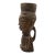 Antique African Carved Wood Palm Wine Cup / Female Figure - Tribal Art, DRC For Sale
