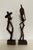Vintage African Art Folk Wood Sculpture. Measures 9.5" and 11.5". Lovely home decor.