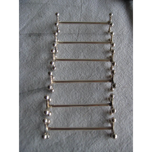 Modern 1980s Christofle Set of Silver Plate Knife Rest For Sale - Image 3 of 7