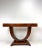 1930's Swedish Art Deco console table. Mixed woods.