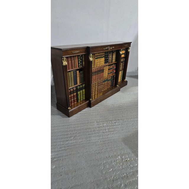 Empire Mahogany Adjustable Library Bookcase, 1920 For Sale - Image 11 of 17