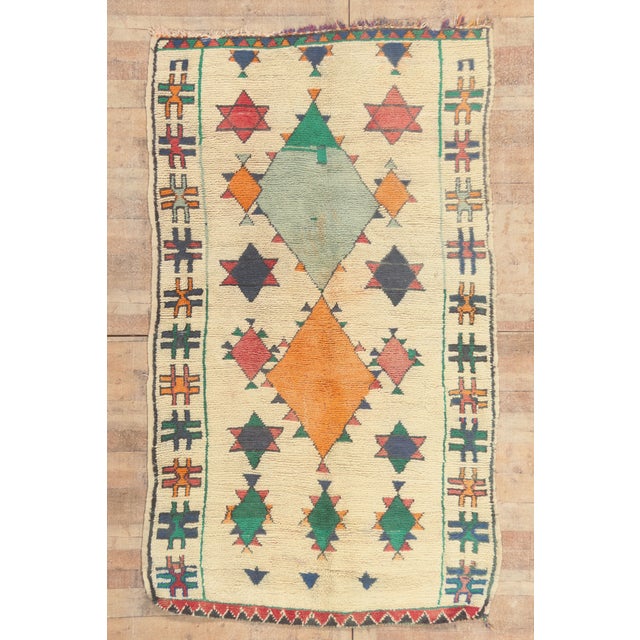 Vintage Azilal Moroccan Rug, 05'02 X 08'09 For Sale - Image 10 of 10