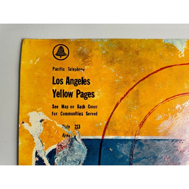 1960s Malcolm Morley "Pacific Telephone, La Yellow Pages" Advertisement
