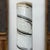 Tall Slender White & Brown Ceramic Vase with Drip Cascade For Sale - Image 11 of 11