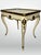 1960s Florentine Hand Painted Gold Shell Detail Tea Table Mid-Century Hoof Foot For Sale - Image 5 of 12