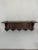 French Country Antique French Oak Wall Shelf Coat and Hat Rack For Sale - Image 3 of 18